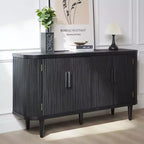 Mobiletto contenitore moderno GDFStudio Yume 59'' in legno con 4 ante e 2 ripiani regolabili