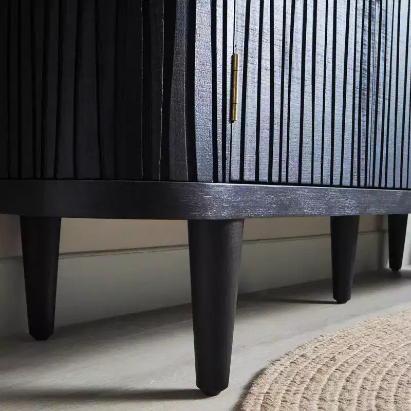 Mobiletto contenitore moderno GDFStudio Yume 59'' in legno con 4 ante e 2 ripiani regolabili