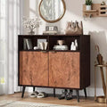 Buffet Cabinet with Storage, Farmhouse Sideboard Buffet with 2 Shelves Coffee Station Cabinet for Dining Room, Living Room