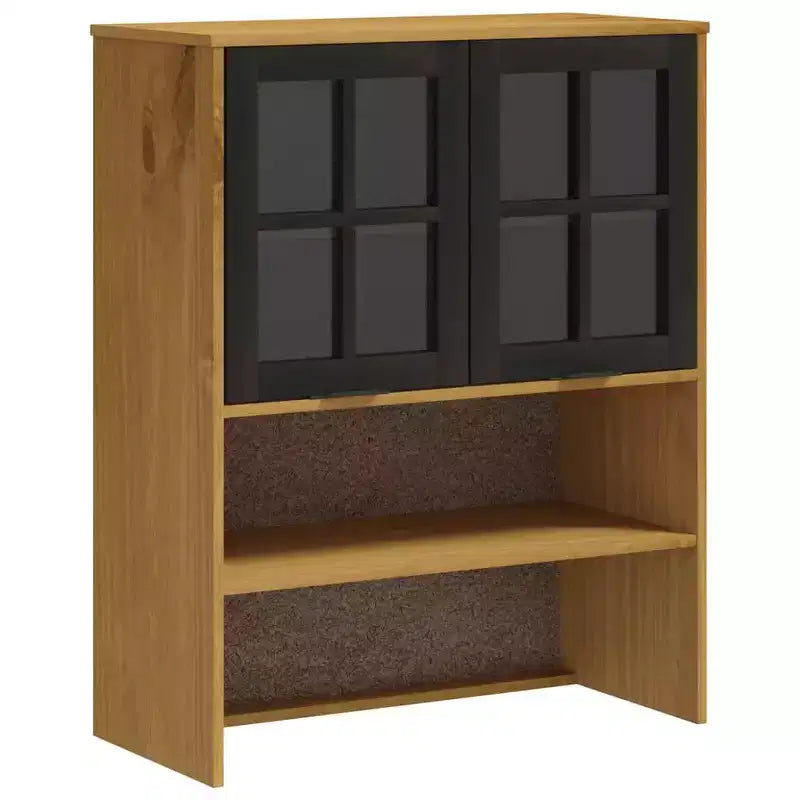 vidaXL FLAM Top for Highboard with Glass Doors Solid Wood Pine