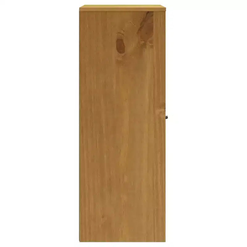 vidaXL FLAM Top per mobile alto con ante in vetro Legno massello di pino