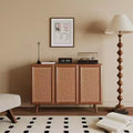 Entryway Storage Media Console Farmhouse Tv Stand Accent Buffet Sideboard Cabinet with Doors and Shelves