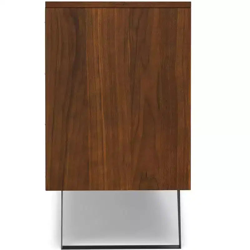 Mitchell Madia/Buffet Industriale Moderno Rettangolare da 60 x 17 pollici in Noce Impiallacciato