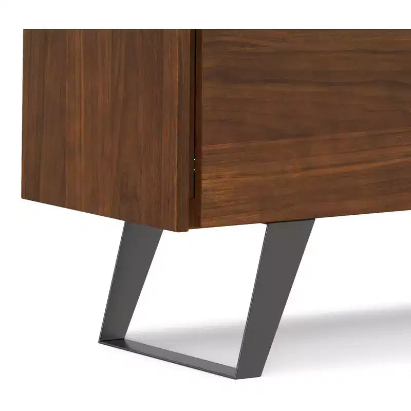 Mitchell Madia/Buffet Industriale Moderno Rettangolare da 60 x 17 pollici in Noce Impiallacciato