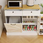 GDFStudio Avalon Mobile porta pattumiera con design a scomparsa e cassetti