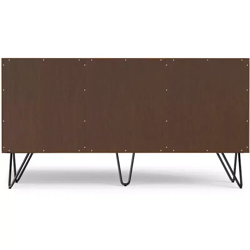 Moreno Credenza/Buffet a 3 ante rettangolare industriale contemporanea da 152 x 45 cm in impiallacciatura di noce