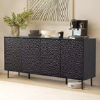 Bestier Mid-Century Sideboard with Ample Storage & Raised Legs for Easy Cleaning