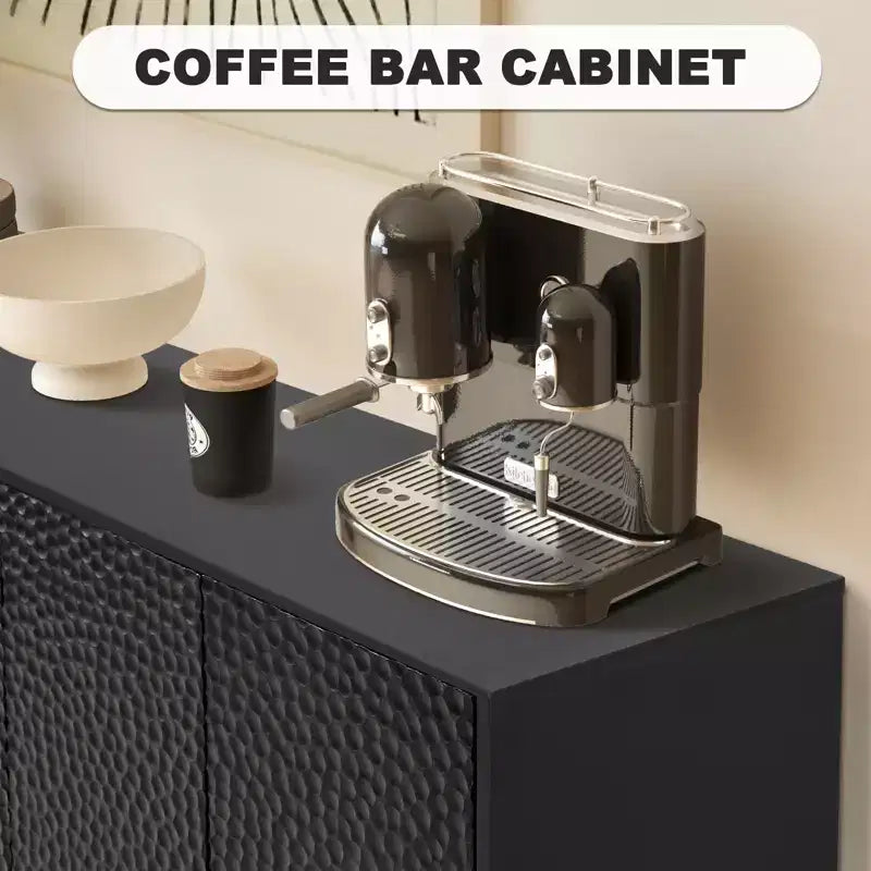 Meuble d'appoint de style milieu de siècle Bestier avec grand espace de rangement et pieds surélevés pour un nettoyage facile