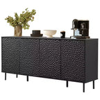 Meuble d'appoint de style milieu de siècle Bestier avec grand espace de rangement et pieds surélevés pour un nettoyage facile