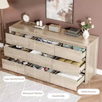 Cassettiera a 9 cassetti per camera da letto, comò ampio e moderno, organizer contenitore grande in legno per soggiorno, corridoio e ingresso