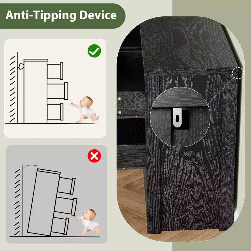 Cassettiera a 9 cassetti per camera da letto, comò ampio e moderno, organizer contenitore grande in legno per soggiorno, corridoio e ingresso