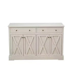 Credenza a Buffet con Ante e Cassetti, Mobile da Cucina Grande da 140 cm con 2 Cassetti e 4 Ante, Tavolo Buffet in Legno per Caffè