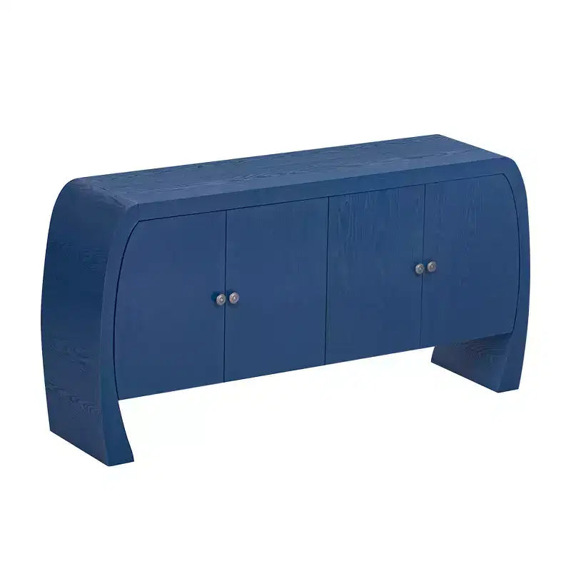 Armadietti portaoggetti, Madia da terra con 4 ante, Credenza a buffet con gambe curve, Madia a buffet d'accento per soggiorno