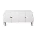 Armadietti portaoggetti, Madia da terra con 4 ante, Credenza a buffet con gambe curve, Madia a buffet d'accento per soggiorno