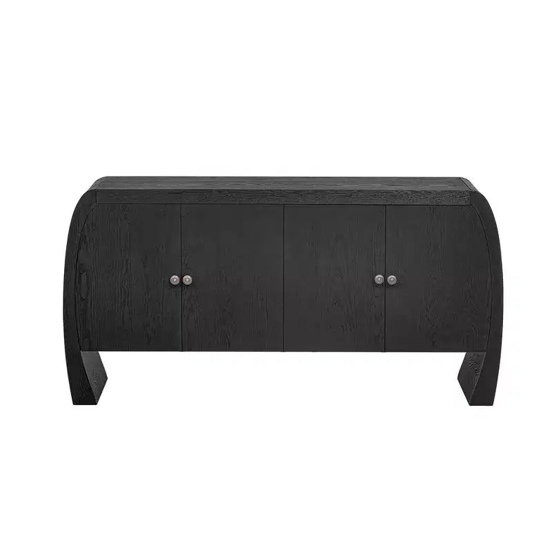 Armadietti portaoggetti, Madia da terra con 4 ante, Credenza a buffet con gambe curve, Madia a buffet d'accento per soggiorno