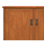 Tierney MADERA MACIZA Rettangolare 50 pollici Credenza a 3 ante in stile moderno di metà secolo