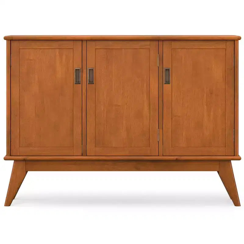 Tierney MADERA MACIZA Rettangolare 50 pollici Credenza a 3 ante in stile moderno di metà secolo