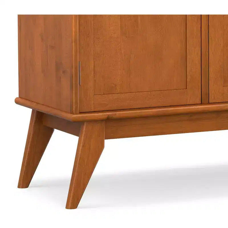 Tierney MADERA MACIZA Rettangolare 50 pollici Credenza a 3 ante in stile moderno di metà secolo