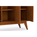 Tierney MADERA MACIZA Rettangolare 50 pollici Credenza a 3 ante in stile moderno di metà secolo
