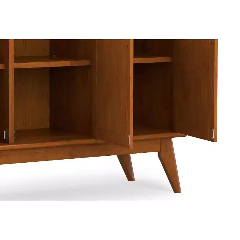 Tierney MADERA MACIZA Rettangolare 50 pollici Credenza a 3 ante in stile moderno di metà secolo