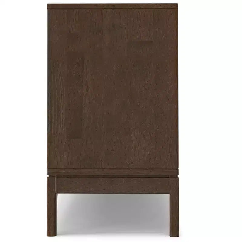 Credenza a 3 cassetti moderna di metà secolo in legno massello di noce marrone, larghezza 42 pollici, modello Pearson