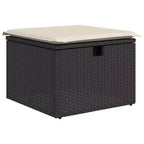 vidaXL Salon de jardin avec coussins Mobilier d'extérieur 7 pièces en résine tressée