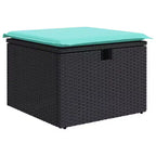vidaXL Set Divani da Giardino 7 pz con Cuscini Grigio in Polyrattan