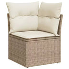 vidaXL Set Divani da Giardino 4 pz con Cuscini Polyrattan Acacia