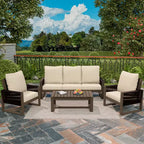 Set per Patio Esterno UPTIOT in Legno di Tsuga di Alta Qualità e Comfort Resistente all'Acqua