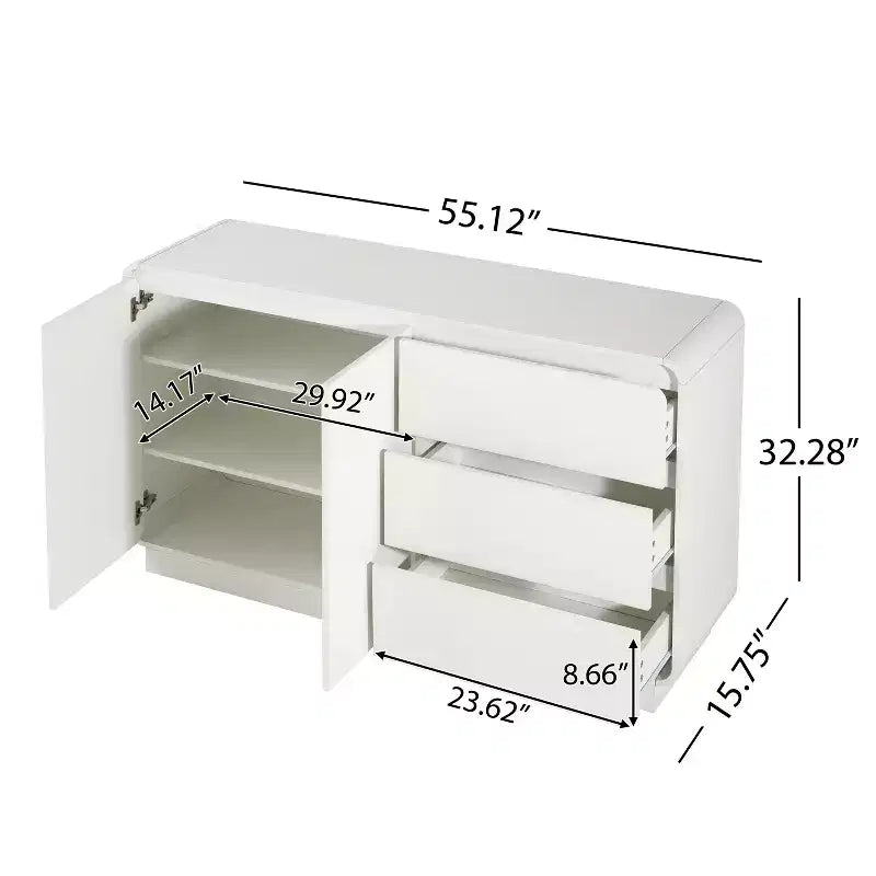 Christopher Knight Home Talia Mobile contenitore moderno con 2 ante e 3 cassetti