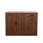 Mobile Credenza Moderno sumyeg in Legno con 2 Ante, 2 Cassetti e Vano a Giorno, Consolle da 110 cm