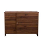 Mobile Credenza Moderno sumyeg in Legno con 2 Ante, 2 Cassetti e Vano a Giorno, Consolle da 110 cm