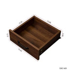 Mobile Credenza Moderno sumyeg in Legno con 2 Ante, 2 Cassetti e Vano a Giorno, Consolle da 110 cm