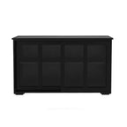 Meuble de rangement de cuisine sumyeg avec porte vitrée pour cellier ou salle à manger