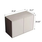 Gaoyangjiaju Cassettiera Moderna color Crema da 80 cm con 3 Cassetti con Apertura a Pressione, Comodino Piccolo per Camera da Letto, Armadietto Contenitore