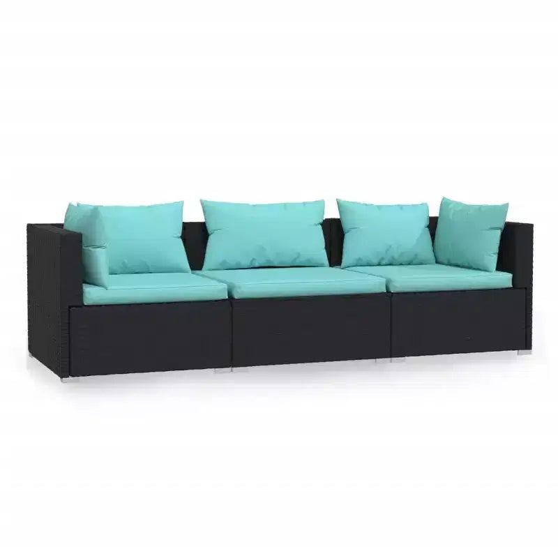 vidaXL Set Divani da Giardino in Rattan PE Modulare Medio