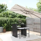 Set da bar da giardino in rattan vidaXL con cuscini