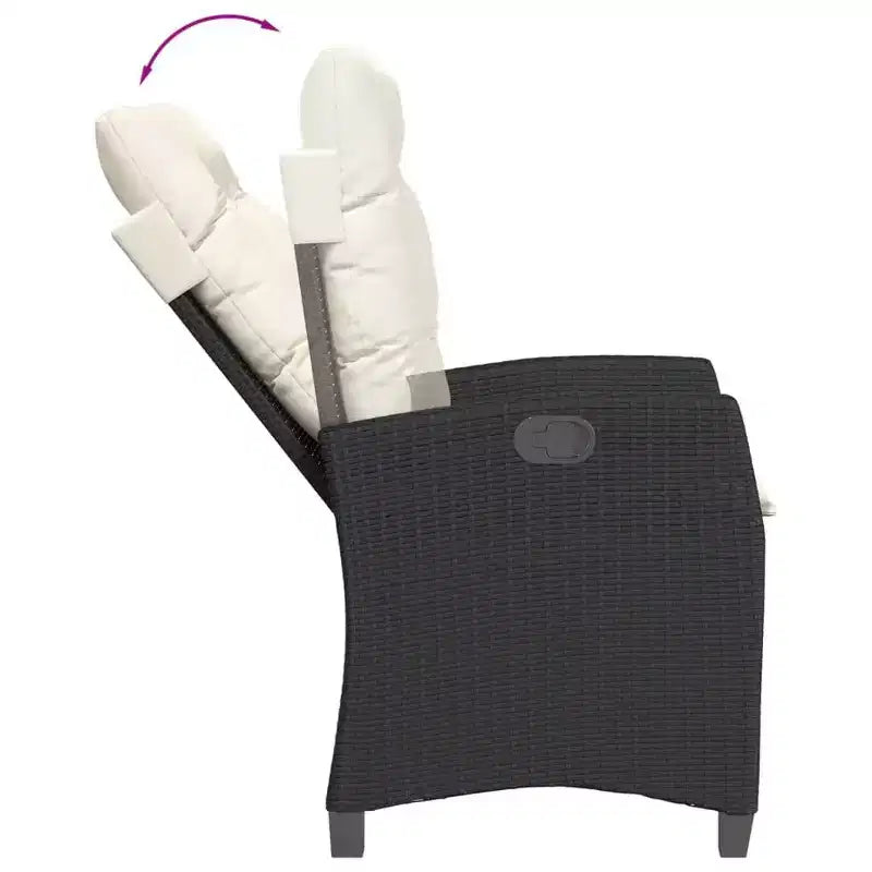 vidaXL Set Pranzo da Esterno Moderno con Cuscini - Polyrattan
