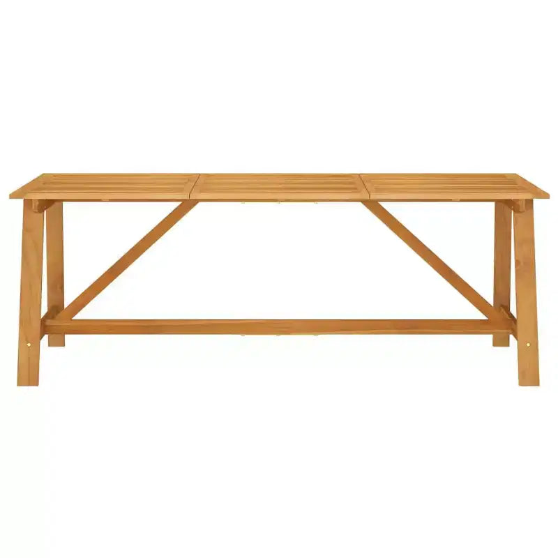 vidaXL Ensemble de salle à manger en bois d'acacia massif Grand ergonomique