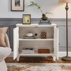 Mobile credenza geometrico 34, mobile buffet moderno a 2 ante con ripiano regolabile per ingresso, soggiorno - Panipeachy