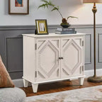 Mobile credenza geometrico 34, mobile buffet moderno a 2 ante con ripiano regolabile per ingresso, soggiorno - Panipeachy