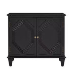 Mobile credenza geometrico 34, mobile buffet moderno a 2 ante con ripiano regolabile per ingresso, soggiorno - Panipeachy