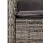 vidaXL Set da pranzo da giardino con cuscini in polyrattan