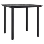 vidaXL Set da pranzo da giardino con cuscini in polyrattan