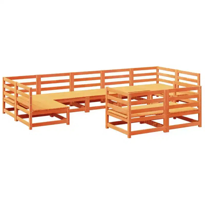 Set divano modulare da giardino per esterni vidaXL con cuscini