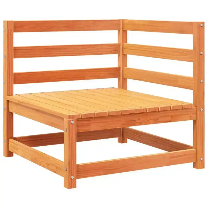 vidaXL Set divani da giardino legno di pino massiccio pino naturale grande modulare