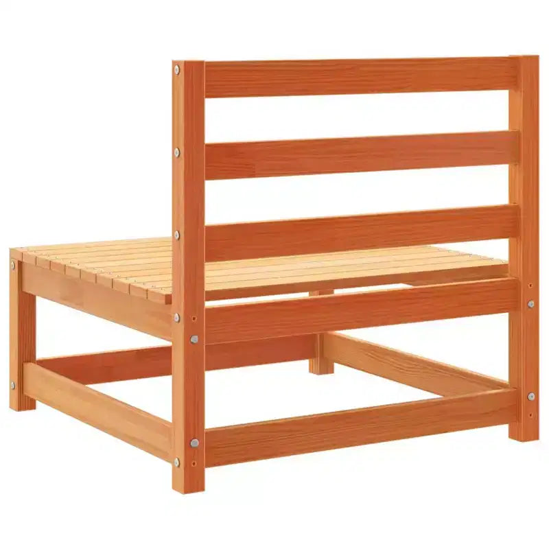 vidaXL Set divani da giardino legno di pino massiccio pino naturale grande modulare