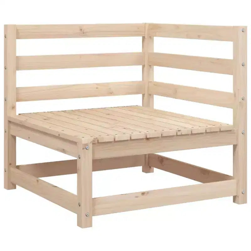 vidaXL Set divani da giardino legno di pino massiccio pino naturale grande modulare