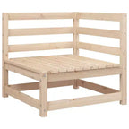 vidaXL Set divani da giardino legno di pino massiccio pino naturale grande modulare