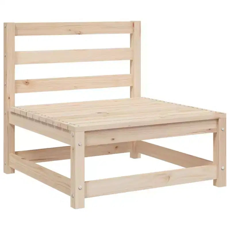 vidaXL Set divani da giardino legno di pino massiccio pino naturale grande modulare